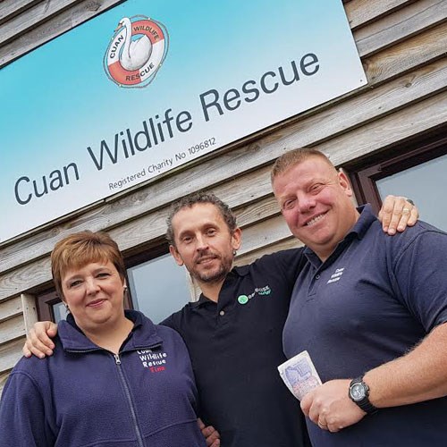 Nathan Badger with the Cuan Trust Team